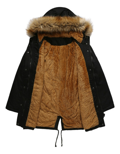 Nueva Chaqueta Acolchada Algodón Con Capucha Abrigo Cálido