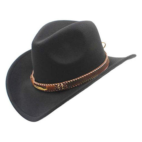 Aso-sling Sombrero De Vaquero Occidental De Lana Unisex Para