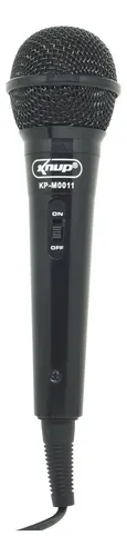 comprar Microfone Com Fio Knup Kp-m0011 Cor Preto
