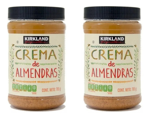 Paquete 2 Crema De Almendras Kirkland Signature 765 Gr C / U