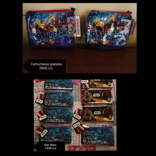 Cartucheras Grandes Y Pequeñas Nuevas