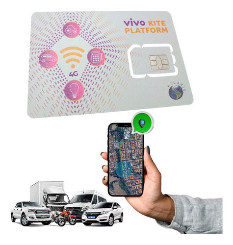 Chip M2m Vivo Para Rastreadores Gps Tracker Com Aplicativo