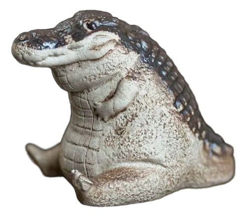 Figura Cocodrilo Todo Chiquito Todo Panzon 4cm Caiman Reptil