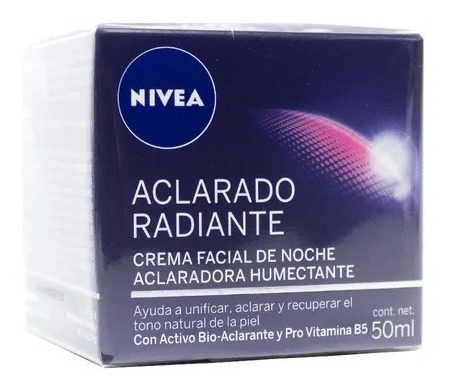 Nivea Crema Facial De Noche Aclaradora Humectante De 50 Ml