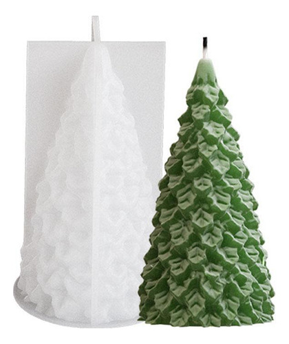 Vela 3d De Papá Noel Con Molde De Silicona Para Árbol De Nav