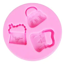 Comprar Molde Silicona X3 Carteras Bolso Mujer Repostería Porcelana