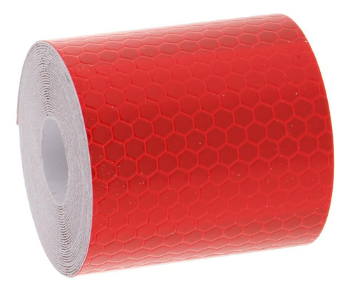 4 Etiqueta Adhesiva Cinta Reflectante Seguridad Rojo