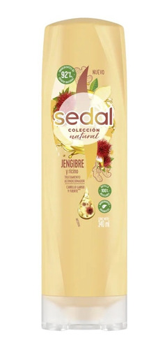 Sedal Natural Jengibre Y Ricino Acondicionador 340ml