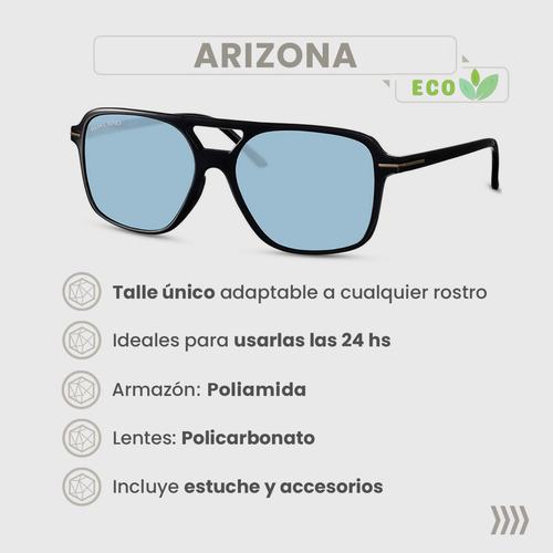 Gafas De Sol Lentes De Sol Rimland Arizona Azul