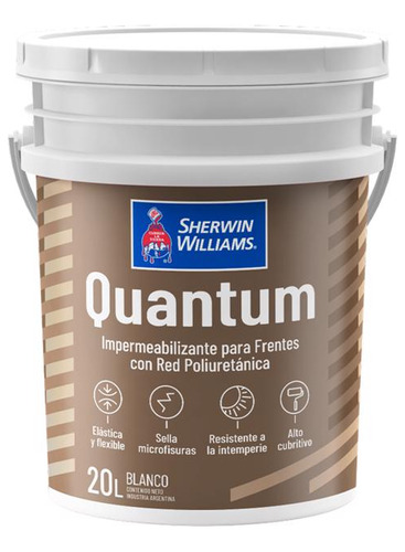 Pinturas Sherwin Williams Frentes Quantum Blanco 20 Lts