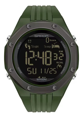 Reloj Deportivo Sanda 6117 Multifuncional Correa De Silicona