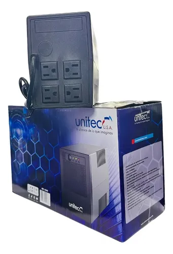 Ups Interactiva Unitec 1200 Led 800va 480w Factor Potencia
