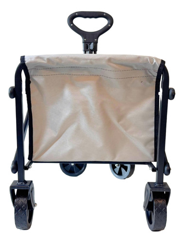 Carrito Camping Plegable Multiusos Con Manija Vagon Gris Color Gris