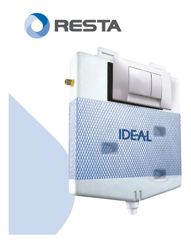 Imagen 2 de 6 de Deposito De Embutir Ideal Suma Dual + Tapa Tecla Gris