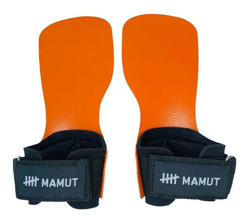 Luva Hand Grip Lona Pro Gym Mamut Exercícios Cross Training Cor Laranja Tamanho M