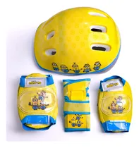 Comprar Kit Proteção Infantil Minions Capacete Cotoveleira Joelheira