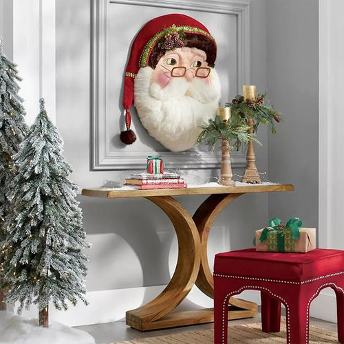 Colgante De Decoración De Letrero De Puerta De Papá Noel