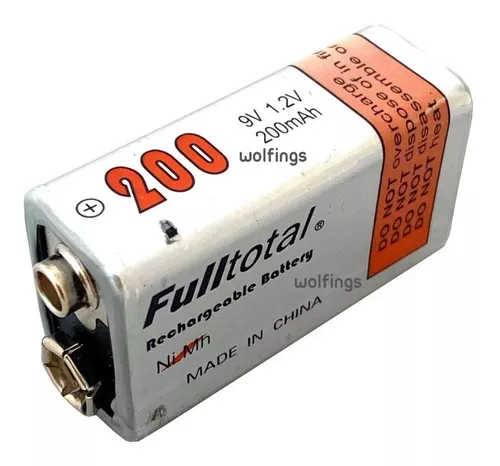 Batería Recargable 9V 800 ciclos - Macrotel 290mAh - Todopilas