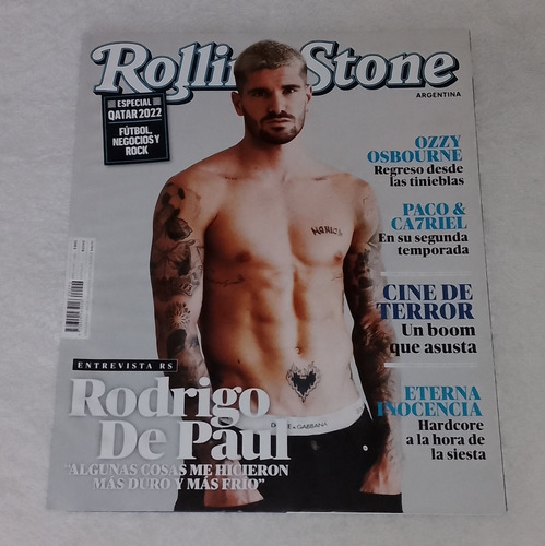 Revista Rolling Stone N°296 - Rodrigo De Paul (2022)
