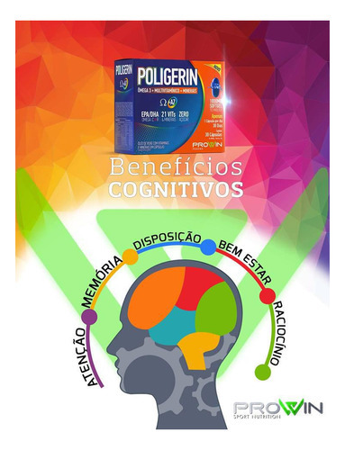 Poligerin Omega 3 E Polivitaminíco 30 Capsulas Prowin