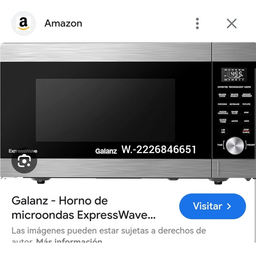 Panel Completo Para Horno De Microondas Daewoo Kor-178hs (Usado)