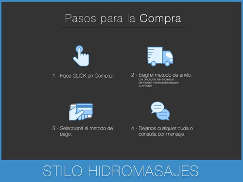 Imagen 3 de 10 de Hidromasaje Minimalista 180 X 90 8 Jets Acrílico Sanitario