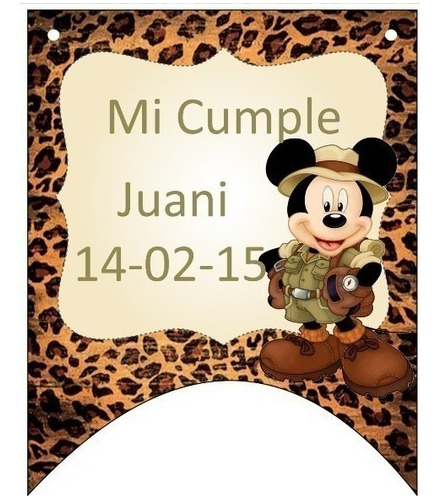 Kit Imprimible Para Tu Fiesta De Mickey Mouse Safari