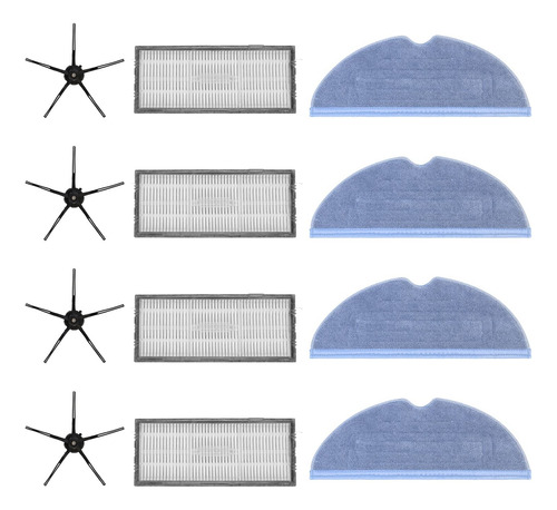 Piezas De Repuesto: Cepillos Laterales, Filtros, Almohadilla
