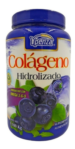 Imagen 1 de 1 de Suplemento en polvo Ypenza  Colágeno Hidrolizado sabor blueberry en pote de 1.1kg