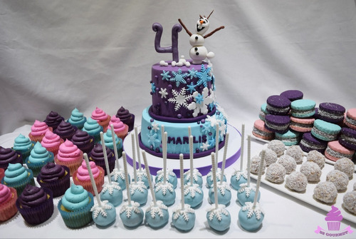 Mesa Dulce Frozen 50 Personas Torta Cupcakes Cakepops 
