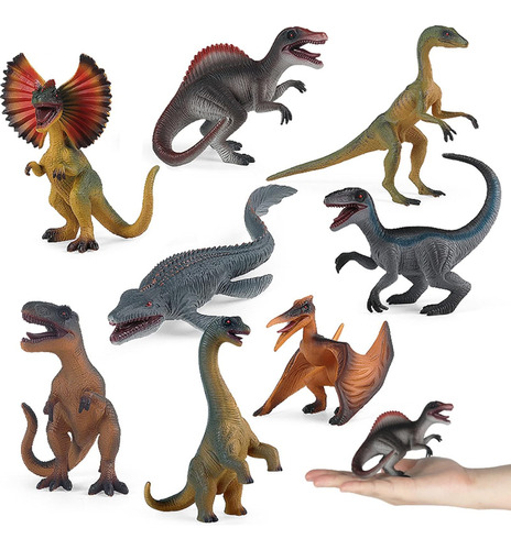 8 Juguetes Realistas De Dinosaurio Para Niños Y Niños, Figur