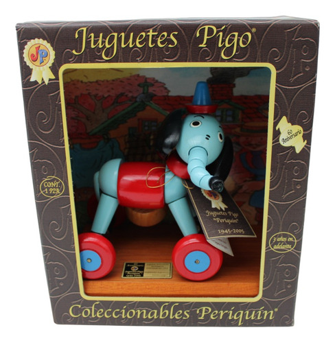 Elefante De Madera Juguete Pigo Periquín 2005 Conmemorativo