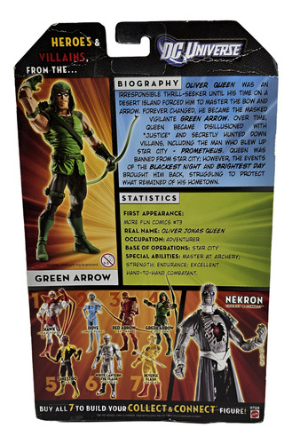 ### Mattel Dc Universe Nekron Baf Green Arrow W20 ###
