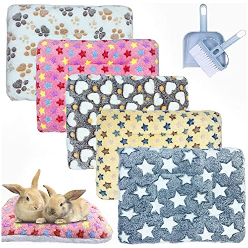 5 Pcs 16'x12'x1.25' Bunny Guinea Pig Hamster Bed Mats S...