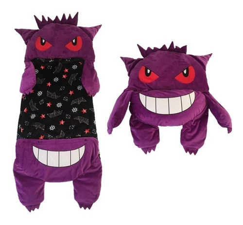 Bolsa Dormir - Cojin - Sleeping - Peluche Gengar Mediano