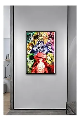 Monkey D. Luffy Pôster Da Equipe De Chapéu De Palha Japão A