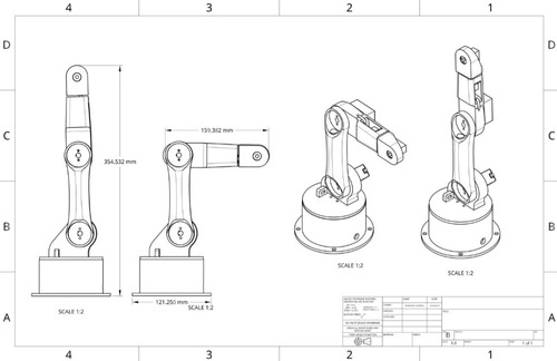 Brazo Robótico Educativo 5 Dof Impresión 3d Robot Arduino