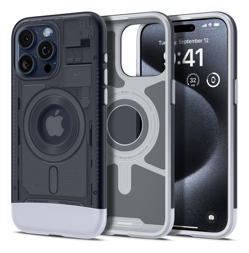Case Funda Spigen Classic C1 Magsafe iPhone 15 Pro Max 6.7