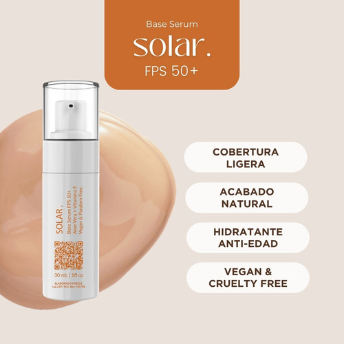 Base Serum Protector Solar Fps 50+ Regina Con Aloe Vera