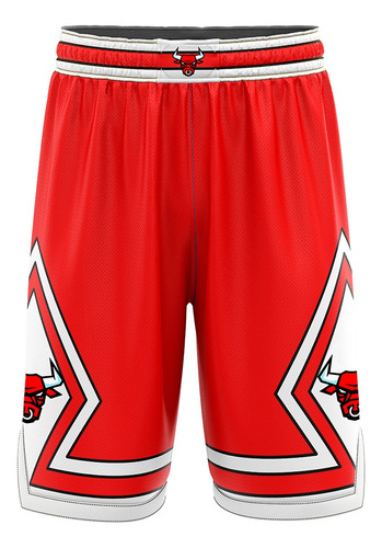 Short Basquet Kapho Chicago Bulls Red Niños