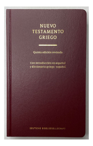 Libro Nuevo Testamento Griego - Edicion Revisada