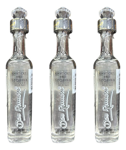 Tequila Don Ramon Plata 50 Ml 3 Pack Minis