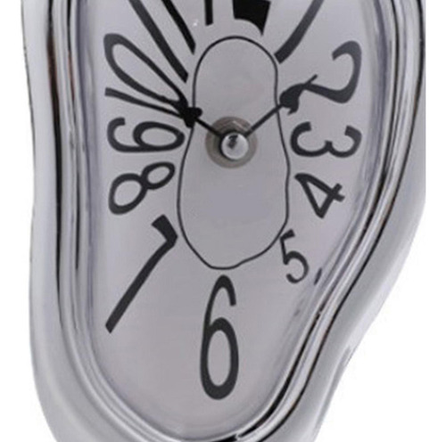 Reloj De Fusión Reloj Derretido Reloj De Pared Plata Árabe