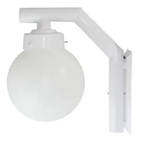 Arandela Luminária Colonial Globo Vidro Leitoso 215 Ideal Cor Branco 110V/220V