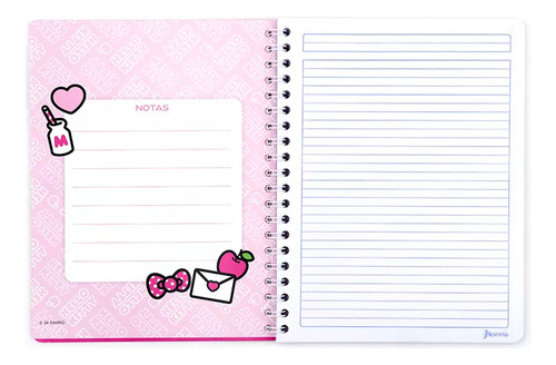 Cuaderno Argollado Profesional Cuadro Chico Hello Kitty