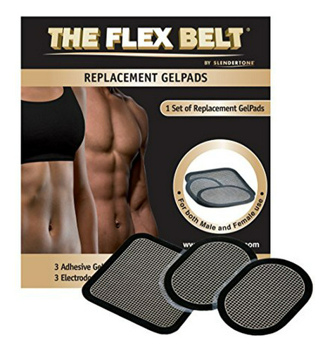 Los Pads Flex Correa Gel Para Abdominal Sistema De Tono (un 