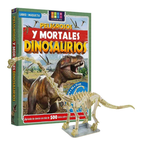 Peligrosos Y Mortales Dinosaurios Libro+maqueta De Dinosauri