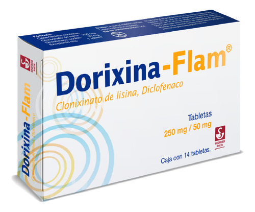 Dorixina-flam Tableta 250 Mg/50 Mg, 14 Tabletas
