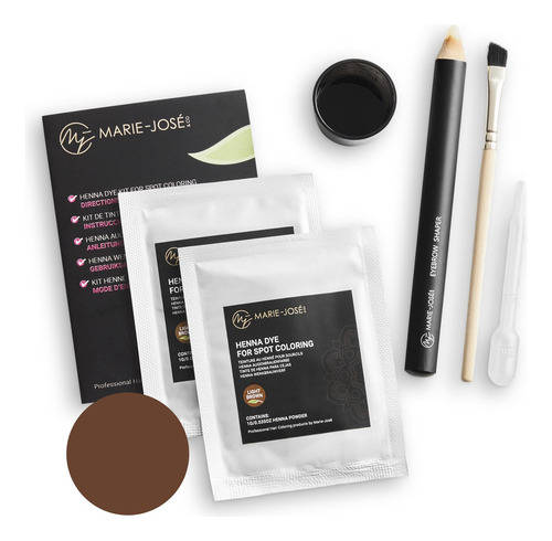 Brow Henna Tinting Kit - 10 Applications - Colors Up To 6 We