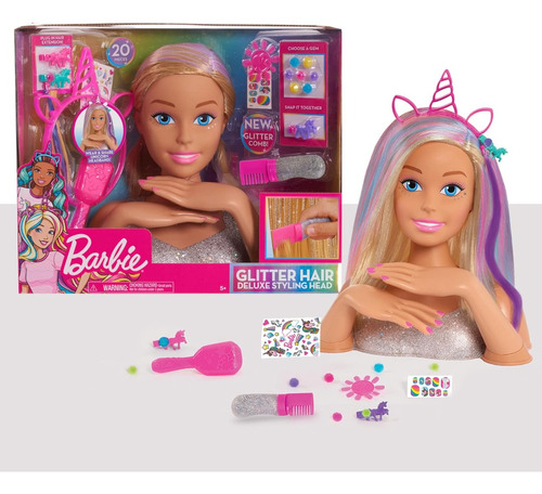 Barbie Cabeza Para Peinados De Moda Con Accesorios